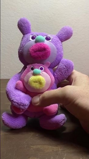 Mattel Sing-A-Ma-Jigs Duet Purple Momma & Pink Baby Plush Singing Hello My Baby