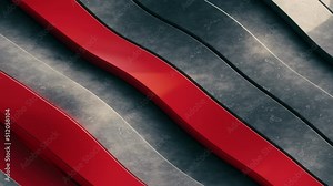 a motion design background with lines. a 3d animation with lines moving in waves. loop animation. color grading