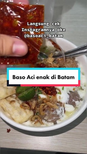Wajib banget we kalian kesini cobain BASO ACI nya @Baso aci batam 🔥😍 Bener