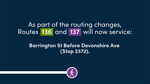 Starting Feb. 23, 2026, changes are coming to Halifax Transit bus routes and maps. Introducing new routing on morning trips for Express Routes 136 Farnham Gate Express and 137 Clayton Park Express. Data for all bus stops and route maps will be updated in third-party trip-planning apps starting Feb. 23, 2026. For more information, visit https://brnw.ch/21x01c2 or call 311. | Halifax Regional Municipality