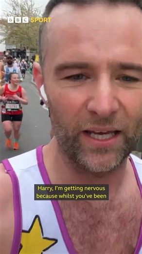 McFly’s Harry Judd is a legend for doing this interview during the #LondonMarathon! BBC Sport #iPlayer #Marathon #Running | BBC
