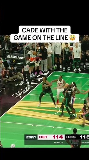 Cade Cunningham MISSED the game-tying free throw and the Pistons' 13-game win streak ends 😯