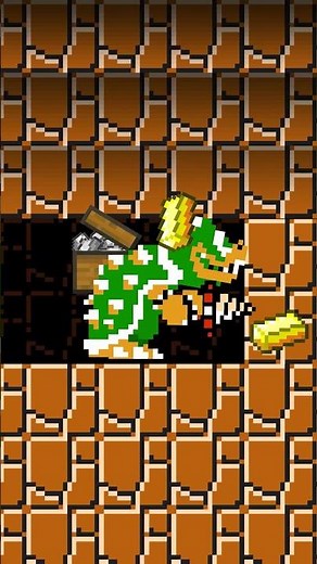 Treasure Challenge Mario vs Bowser #shortvideo #mario #minecraft #games #memes #animation #funny