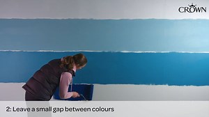 6.6K views · 23 reactions | CROWN PAINTS Using an aqua spectrum of colors from midnight blue to a light haze, see how to create an ombre effect to bring a feeling of tranquility in the home. | Color Bank | Facebook