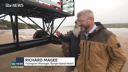 The legendary sea tractor on Burgh Island has been transporting visitors across the water since 1969. Now, it has been restored by Burgh Island Hotel, ready to brave the next 50 years of high tides. Watch the extended interview on ITVX: https://tinyurl.com/4jfwpj9v | ITV News West Country