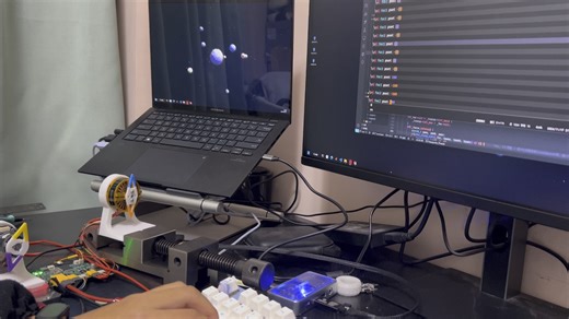 自制双路无刷FOC控制器，简单的位置控制