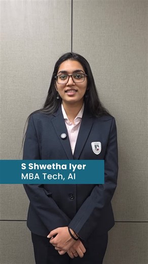 Nmims Engineering on Instagram: "At the Mukesh Patel School of Technology Management & Engineering, S. Shwetha Iyer, MBA Tech (AI), found the perfect blend of AI, finance, and real-world learning. Her internship journey helped her bridge classroom knowledge with industry problem-solving—empowered by the unwavering support of faculty and the placement team. Registrations for NCET 2026 are opening soon. Stay tuned. #NMIMS #StudentTestimonial #MBAtech"