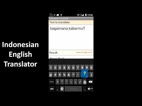 Indonesian English Translator