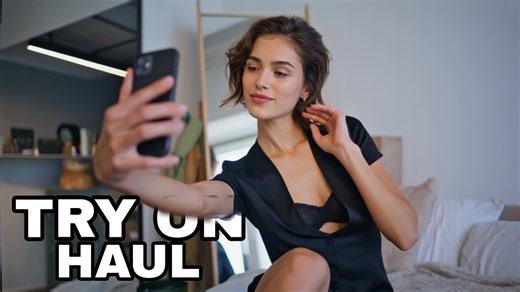 4K lingerie try on Haul | wet vs dry dress review | Summer Bikini Trend Haul 2025