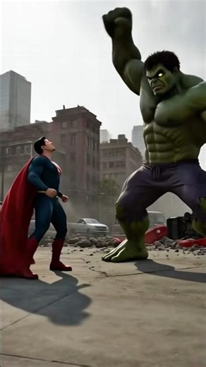 हल्क vs सुपर मैंन 😯#HulkVsSuperman😈#YouTubeShorts #ViralShorts #ActionClips #Superpower #Trending 🙏