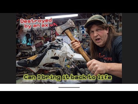 Mini Bike vs Axe… Now I’m Trying to Fix It! (Part 1)#tarylfixesall