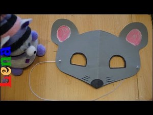 Maus Maske basteln 🐭 how to make mouse mask diy 🐭 как сделать маску мышки