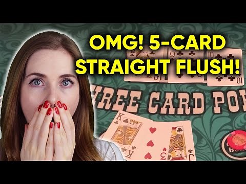 EPIC BIG STRAIGHT FLUSH! 3 Card Poker! UNBELIEVABLE SESSION!! $1000 Buy In Episode 5!