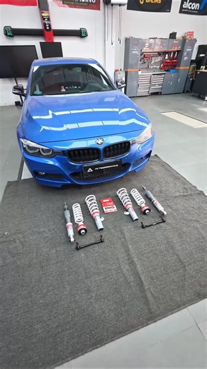 POV: Installing New Coilovers on BMW 3 Series😍 #acperformance #modifying #ytshorts #bmw3series