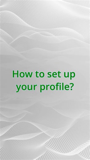 How to setup your profile