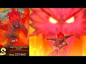 NxB NV: Might Guy (Eight Gates) Showcase Attack Mission Gameplay