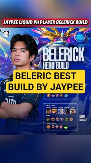 Team Liquid Jaypee’s Belerick Build vs Enemy Lineup 🔥 MLBB