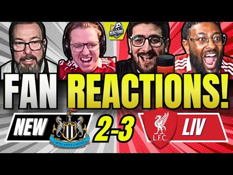 INSANE🤯LIVERPOOL + NEWCASTLE FANS REACTION TO NEWCASTLE 2-3 LIVERPOOL | PREMIER LEAGUE FAN REACTIONS