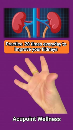 practice this simple finger exercise 20 times everyday to improve your kidneys #ImproveKidneyHealth #diamondperpy #acupressure #activekidney | Acupoint Wellness