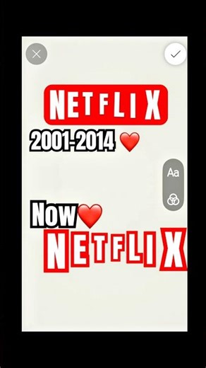 Netflix Logo Evolution: 2001 vs Now! 🍿 #tutorial #diy#satisfying