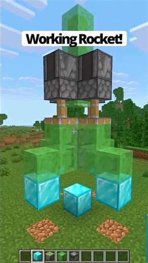 Building a REAL Rocket in Minecraft 🚀 #shorts #minecraft #ytshorts #trending #viral