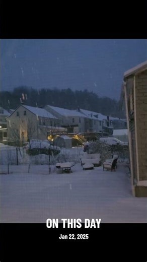 Night time snow ❄️ falling #onthisday #coldseason #wintervibes