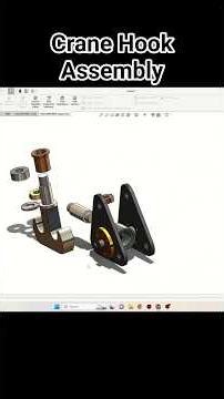 Crane hook Assembly SolidWorks Tutorial! SolidWorks