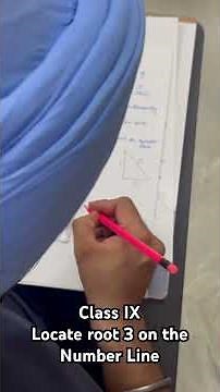 Locate root 3 on the number line. #class 9 #numbersystem #bestinludhiana