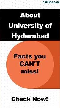 University of Hyderabad Complete Guide 2025: Review, Ranking, Fees & Admission Explained