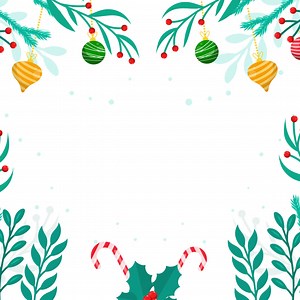 Christmas Background Design with Ornaments and Branches | Free Stock Video Footage