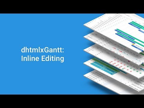 How to Implement Inline Editing in the Grid of a JavaScript Gantt Chart - DHTMLX Tutorial