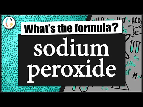 How to write the formula for sodium peroxide