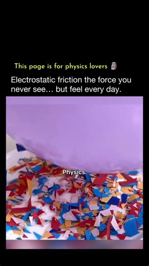 Physics | Mathematics | Science on Instagram: "Electrostatic friction is one of the subtle forces that helps objects stay put — even when the surface seems smooth. When two materials come into contact, electrons can transfer between them. This creates tiny patches of positive and negative charge. Those opposite charges attract each other, adding a small “electrostatic grip” on top of normal friction. That’s why things like paper, plastic, or your phone case sometimes cling to a table, a screen, 