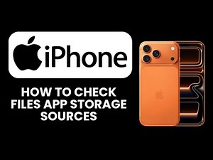 How to Check Files App Storage Sources 📱💾 See iPhone & iPad Storage Usage Fast