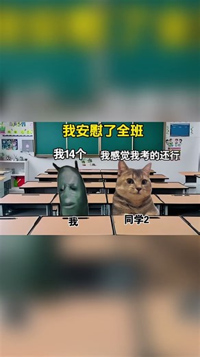 我安慰了全班！#cheems #memes #funny
