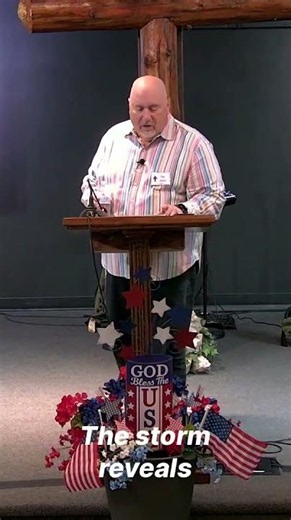 "Who Jesus Is helps us through the storms of life." by Time Steele of First Baptist Church Mesquite