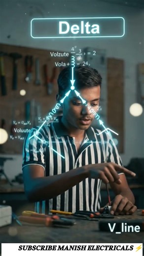 Star vs Delta Connection 🤯 Difference 40 sec me samjho! #hindiexplained #dilhaitumhaara