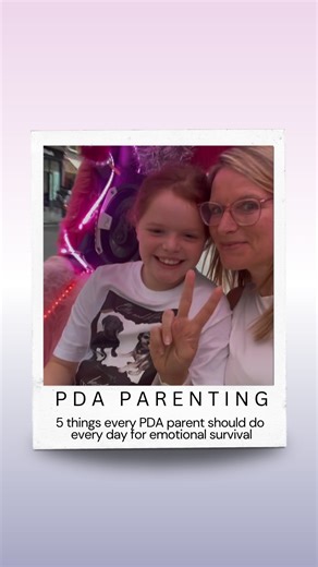 5 things every PDA parent should do every day(for emotional survival — especially on the hard ones): ⸻ 1. Look for one small win — even if it’s “we made it through.” Some days the only win is survival. That counts. That’s enough. 2. Make a moment of connection — even if it’s just eye contact, a shared joke or five seconds of calm. Connection is the glue. It doesn’t have to be big to be powerful. 3. Remind yourself: You’re not doing this wrong. It’s just really hard. Repeat it daily. Tattoo it if