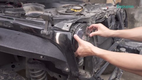 Zorpupoa 7" Round LED Headlight, 2PCS 6000LM Round LED Headlamp with Halo Ring Angel Eyes with H4 to H13 Adapter for Jeep Wrangler TJ JK CJ, Plug and Play