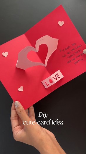 Diy cute card idea Watch full step-by-step tutorial with measurements on my Youtube channel! Link in bio - don’t miss it Buy my handmade stuff on @grifyofficial #DIY #diyideas #crafts #crafter #crafting #diycraftideas #diycrafting #lovecard #lovecards #cardmaking #cardmakingideas #valentine #valentinesdaygift | Gayatriscrafts
