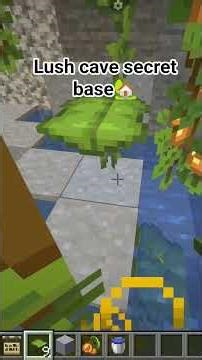 Lush Caves Secrat Bese🏡 #minecraft #minecraftmemes #gaming #lyrics
