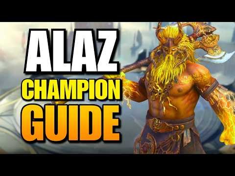 Alaz Guide: Best Build, Gear & Masteries for an INSANE Defensive Nuker! | RAID: Shadow Legends