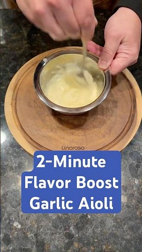Simple Garlic Aioli | 2-Minute Flavor Boost for Any Meal