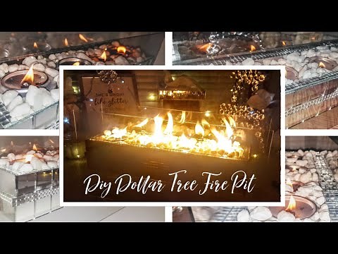 Diy Dollar Tree Decor Elegant Portable Indoor Fire-pit - Diy Table Top fire bowl - Fireplace - Easy