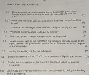 Questions on Temperature vs Time Graph for Phase Changes: Draw... | Filo