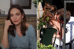 Lily James finally returns to TV to promote new film Rebecca - but makes no mention of Dominic West kiss scandal