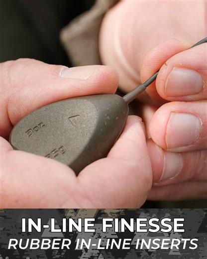 🎯 In-Line Finesse 🎯 Versatility at its finest 👇 Tubing fits neatly into the insert, giving you a clean, streamlined setup every time. Can be used with leaders, or as a naked setup — the Evolve In-Line Inserts have you covered. Available in short or long, each insert features our unique locking pin, designed with fish safety first. 🐟 If you get cut off or lose a setup, the weight will always eject cleanly, so the fish is never left tethered. Made from a soft, line-friendly rubber compound, th