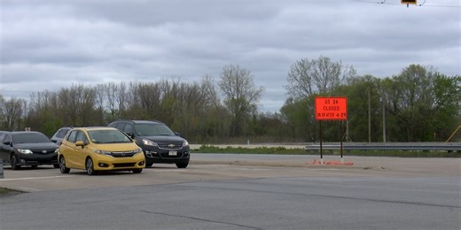 INDOT: Road closure on U.S. 24 in Huntington County