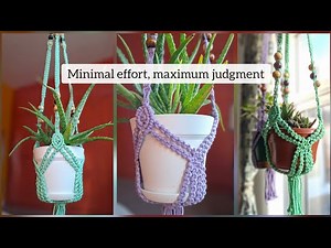 Macrame Plant Hanger Tutorial | Beads, Knots, and Mild Regret (Intermediate DIY)
