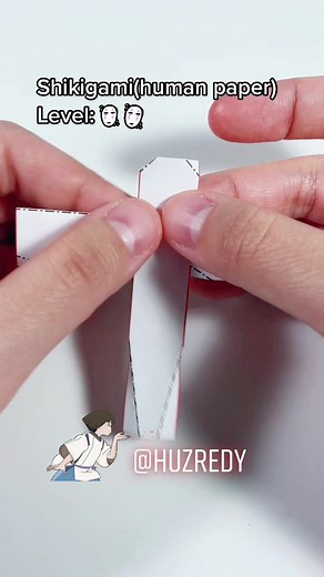 Shikigami (human shaped paper) #origami #spiritedaway #origamitutorial #howto #studioghibli #ghibili #noface #craft #千と千尋の神隠し #折り紙 #shikigami